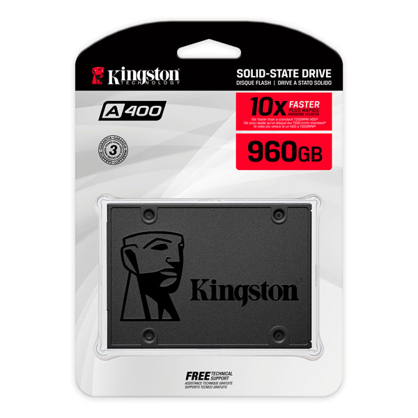 Kingston A400 960GB SATA SSD SA400S37/960G - Image 1