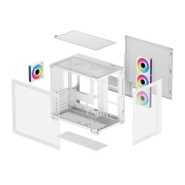 DeepCool CG530 4F White ATX Case thumbnail 2