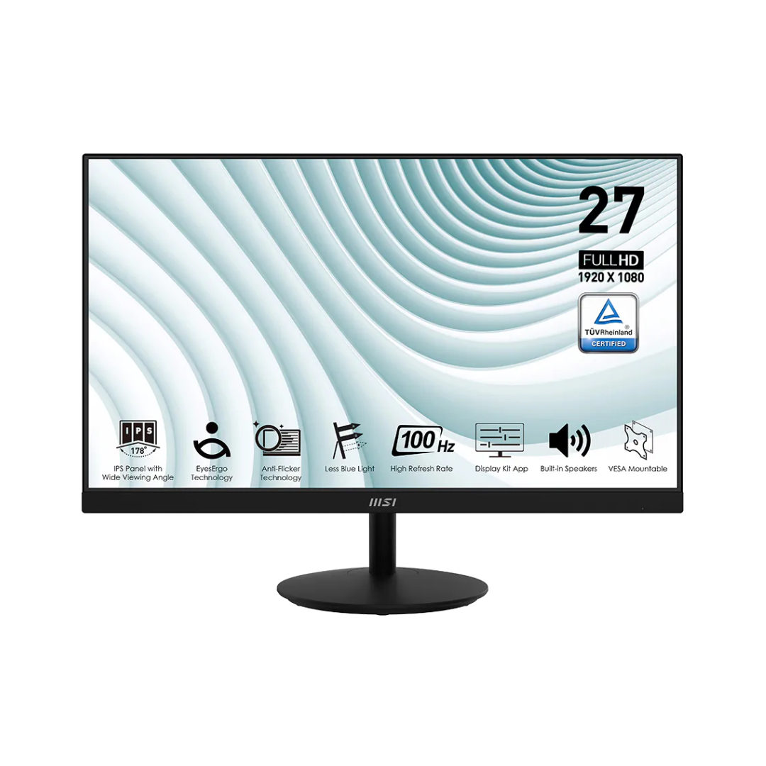 MSI Pro MP271A FHD 100HZ 27.0" Monitor (SPEAKERS) - Image 1