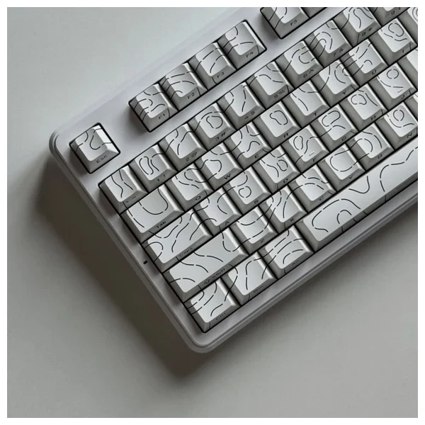 Ajazz MK87 Side Engraved Contour White thumbnail 2
