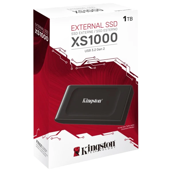 Kingston XS1000 1TB External SSD USB 3.2 SXS1000/1000G - Image 1
