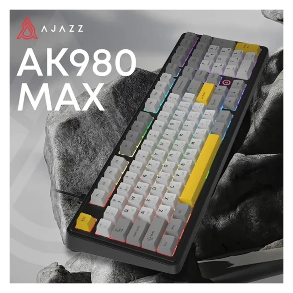 Ajazz AK980 Black Gray Yellow thumbnail 6