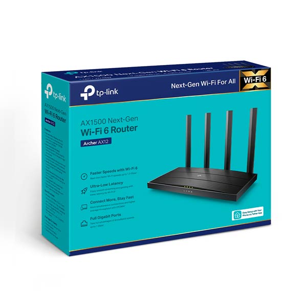 TP-Link Archer AX12 AX1500 WiFi 6 Router - Image 1