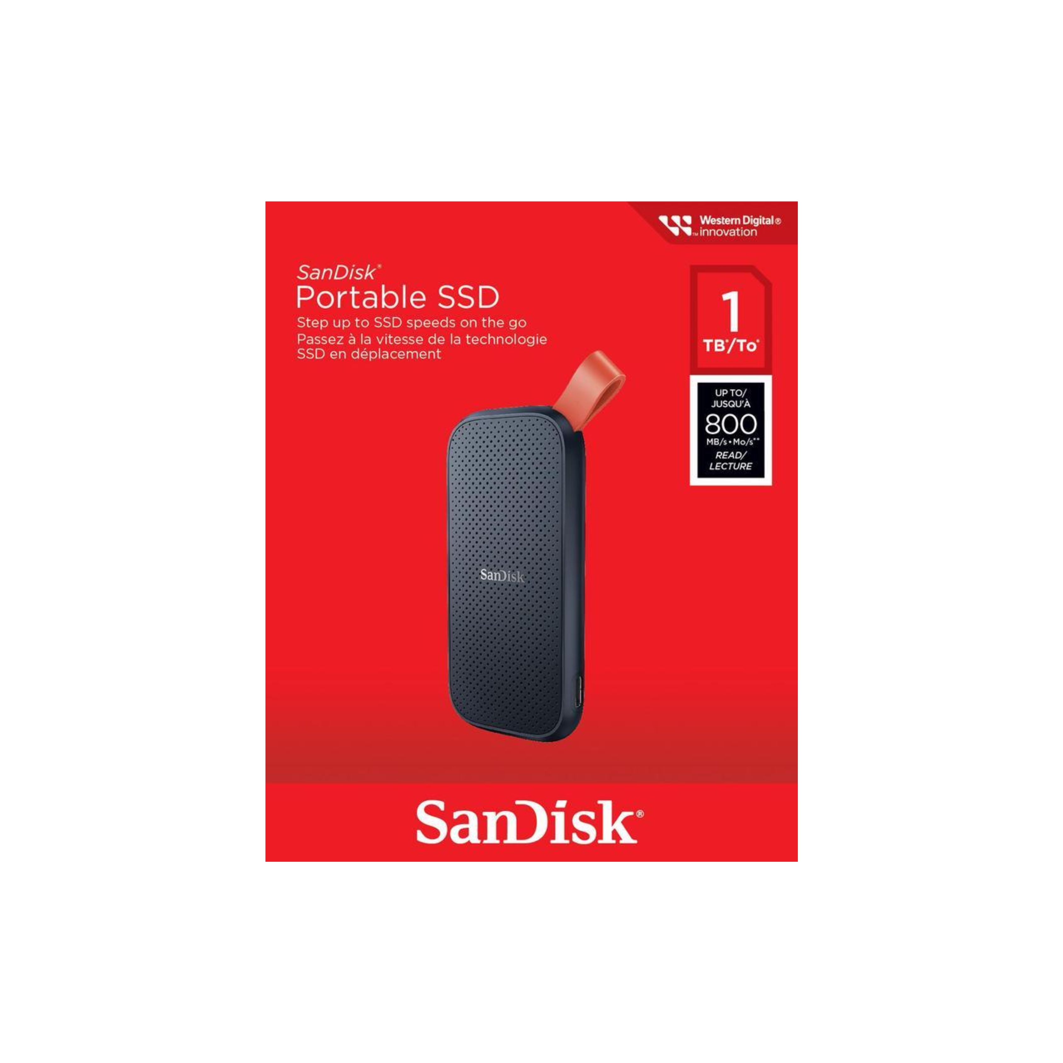 SANDISK PORTABLE SSD 1TB USB 3.2 GEN 2, USB-C - Image 1