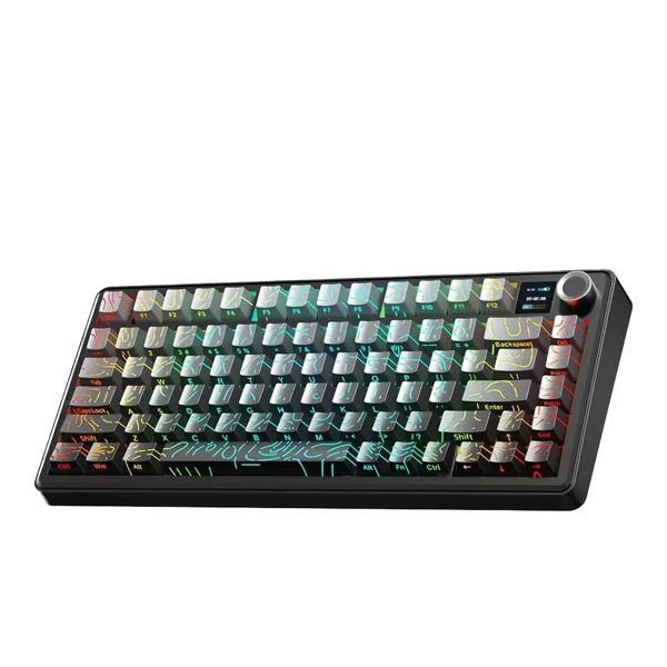 AULA F75MAX Gradient Grey Contour Lines Mechanical Keyboard thumbnail 3