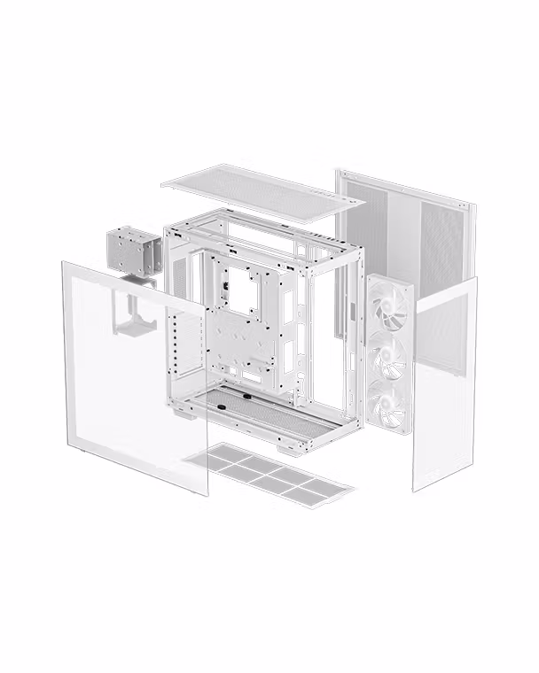 DeepCool CH780 WH Full Tower Gaming Case thumbnail 4