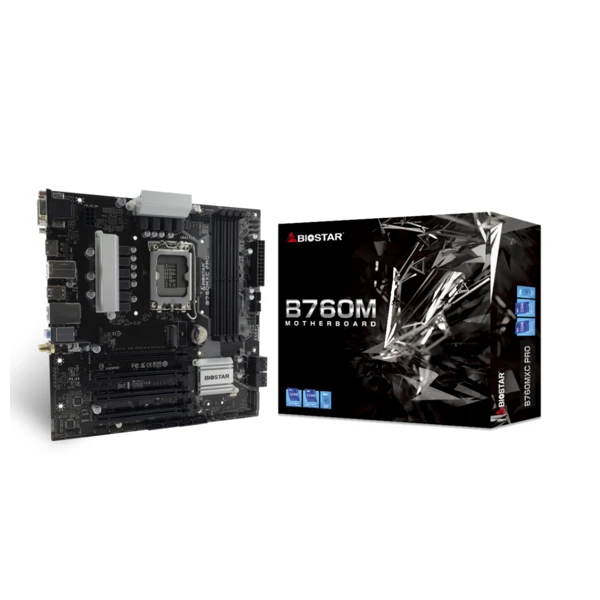 BIOSTAR B760MXC PRO M2 DDR5 MOTHERBOARD - Image 1