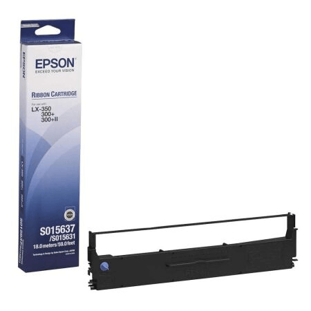 Epson Black ribbon cartridge for LX-350 C13S015637 thumbnail 2