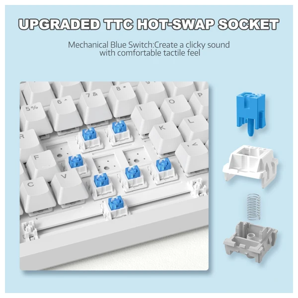 Ajazz AK820 White thumbnail 5