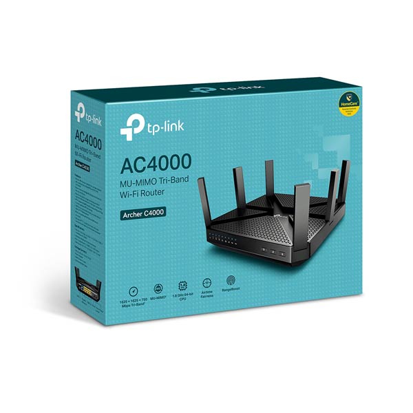 TP-Link Archer C4000 AC4000 MU-MIMO Tri-Band WiFi Router - Image 1