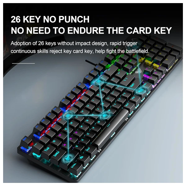 Aula S2022 Pro Wired Mechanical Gaming Keyboard thumbnail 2