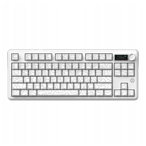 Ajazz MK87 Side Engraved Contour White