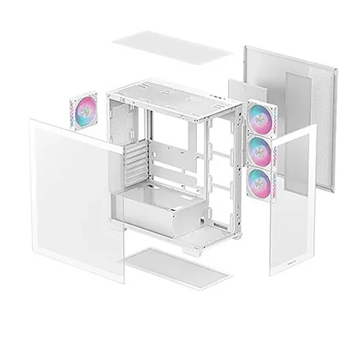 DeepCool CG580 4F WH Computer Case thumbnail 3