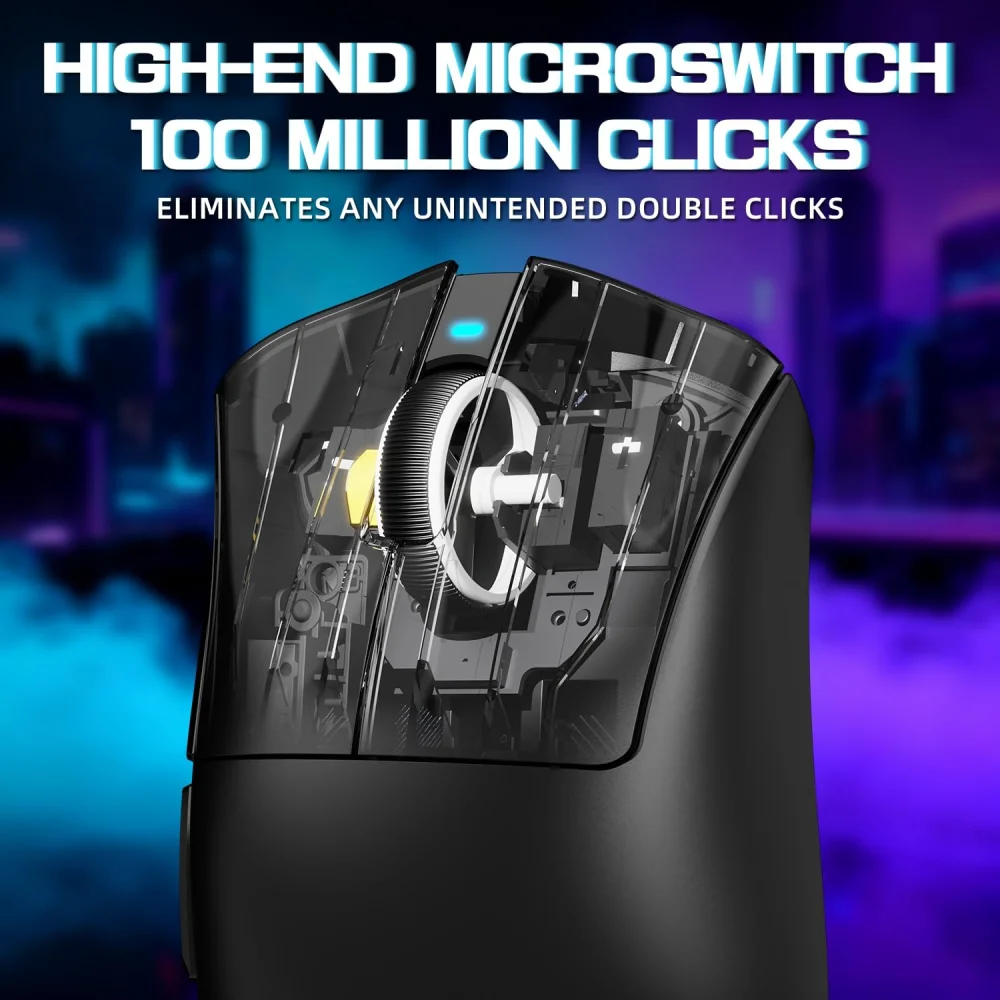 Attack Shark V3PRO UltraLight Black Wireless Gaming Mouse thumbnail 6
