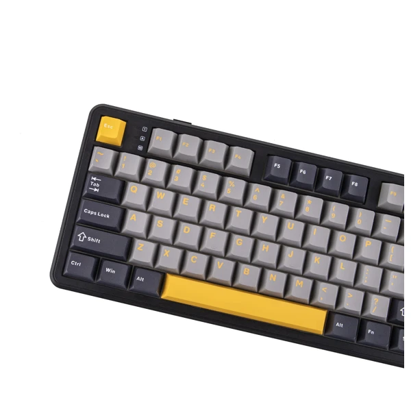 AULA F108 Pro Gray Yellow Reaper Switch Wireless Keyboard thumbnail 3