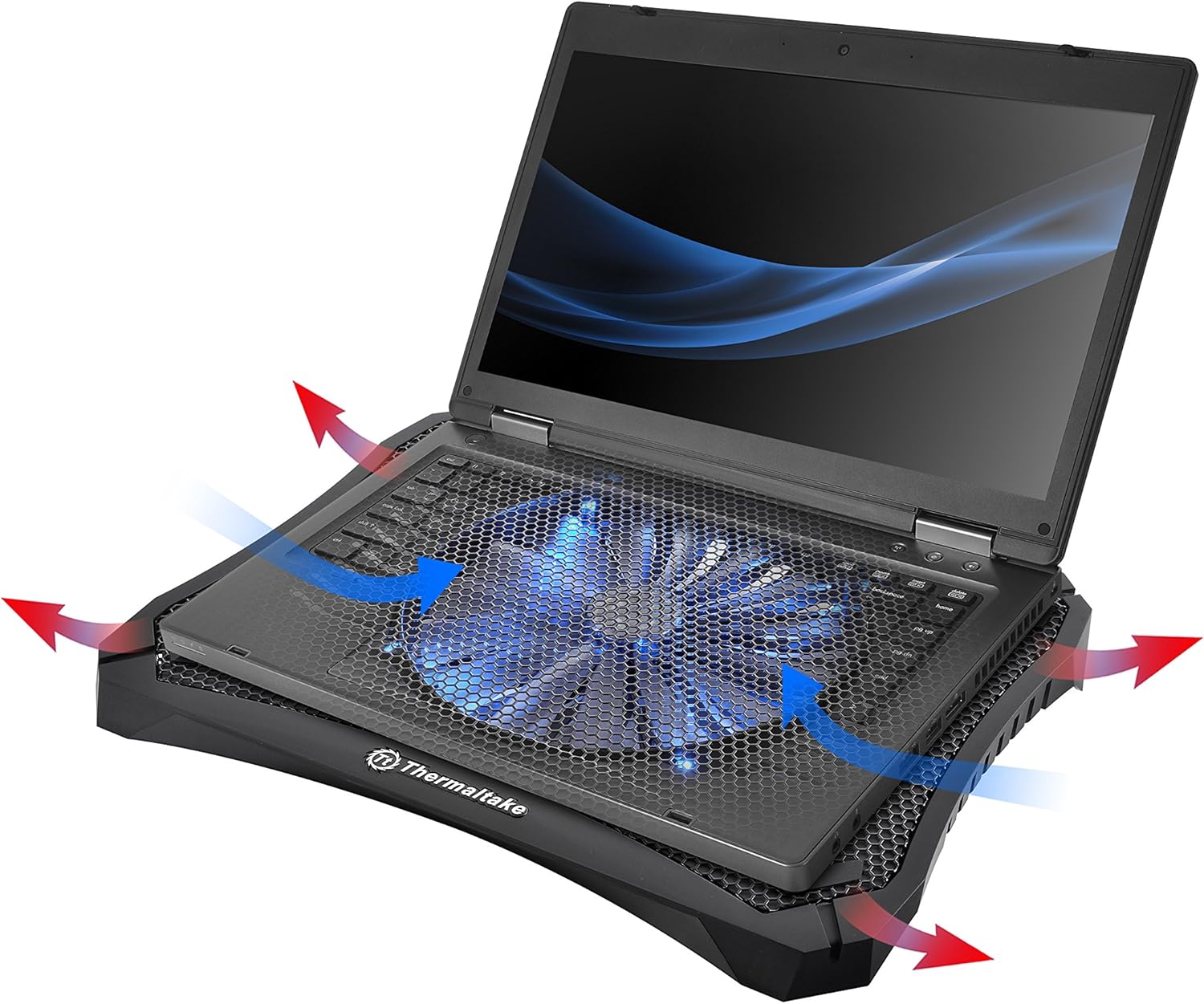 Thermaltake Massive V20 Large 200mm Ultra Cooling Fan Notebook Laptop Cooling Pad thumbnail 2