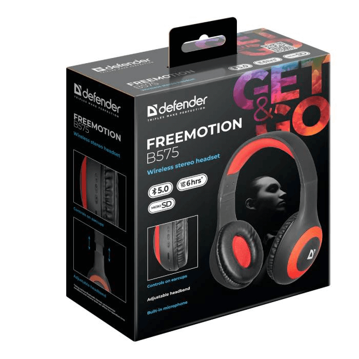 Qulaqlıq FreeMotion B- 575 Wireless stereo headset DEFENDER 63575 thumbnail 2