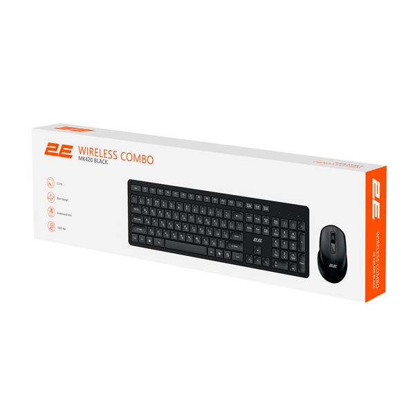 2E MK420WB Wireless Combo Keyboard and Mouse thumbnail 2