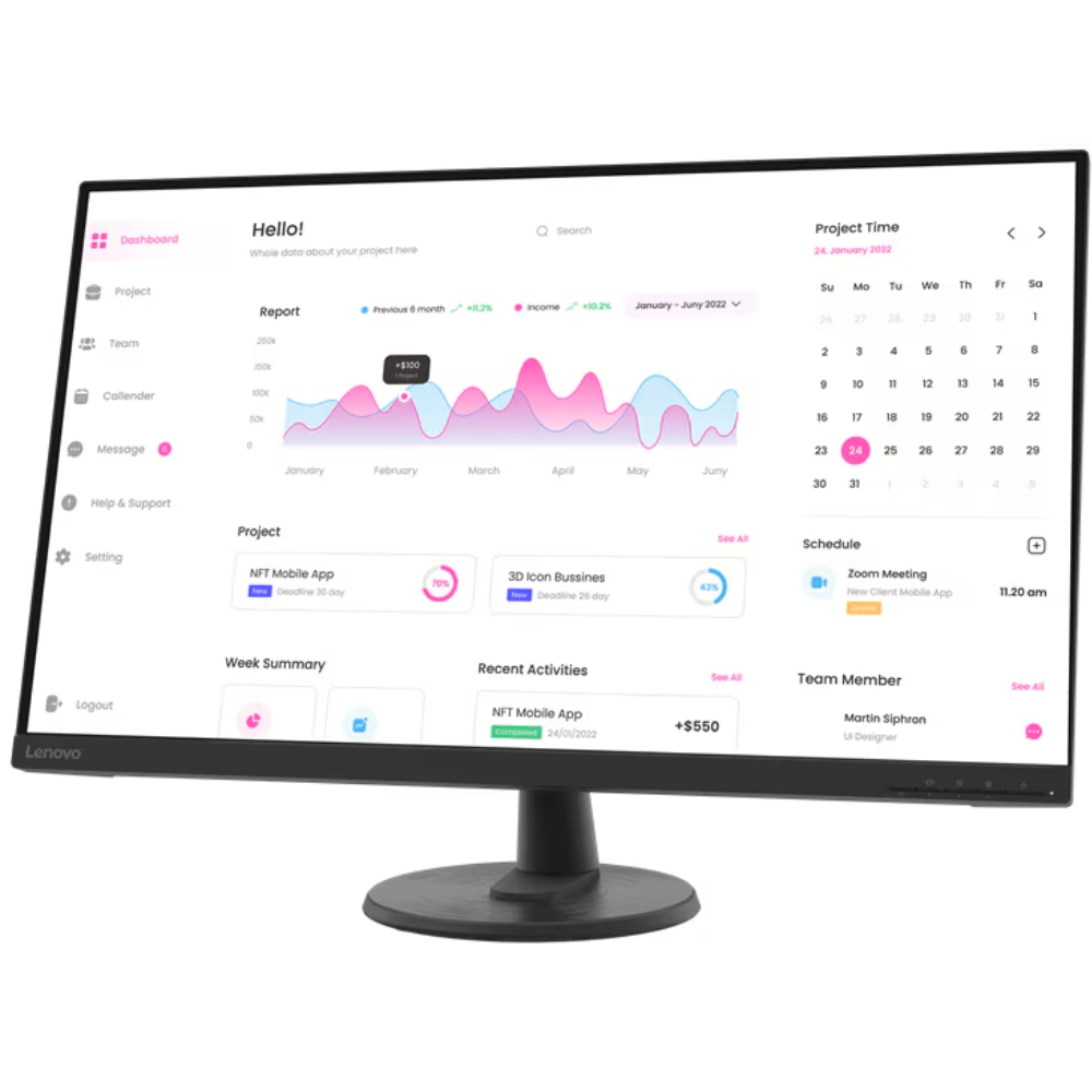 Monitor Lenovo D32-40 66FCGAC2EU  thumbnail 2