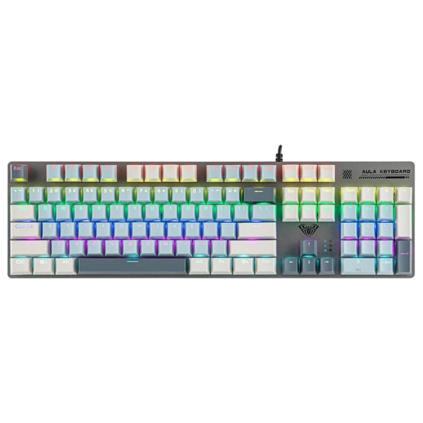 AULA S500 Light Blue Wired Mechanical Gaming Keyboard