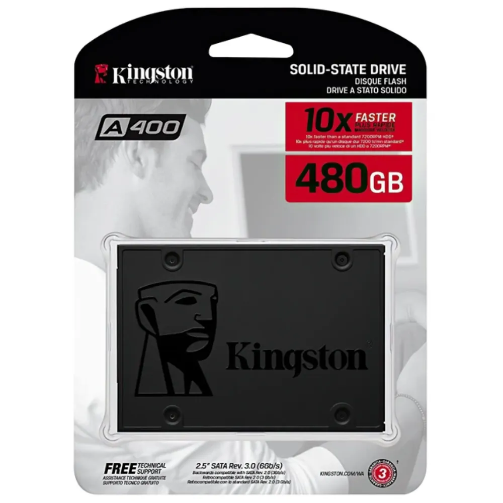 Kingston A400 480GB SATA SSD SA400S37/480G - Image 1