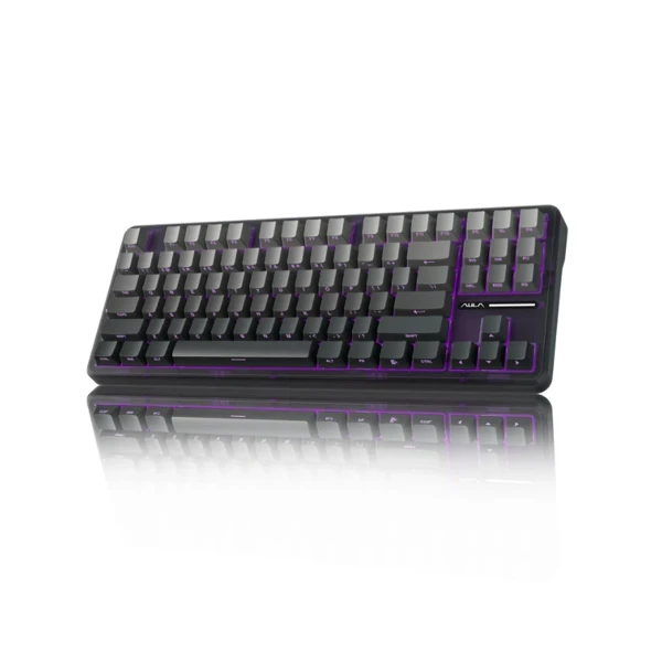 AULA F87 Black Mechanical Keyboard Space Crystal Switch thumbnail 9