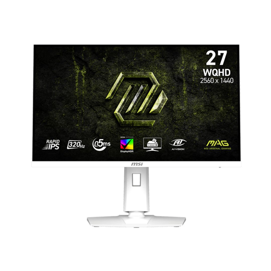 MSI MAG 274QRFW X32 320Hz White Gaming Monitor - Image 1