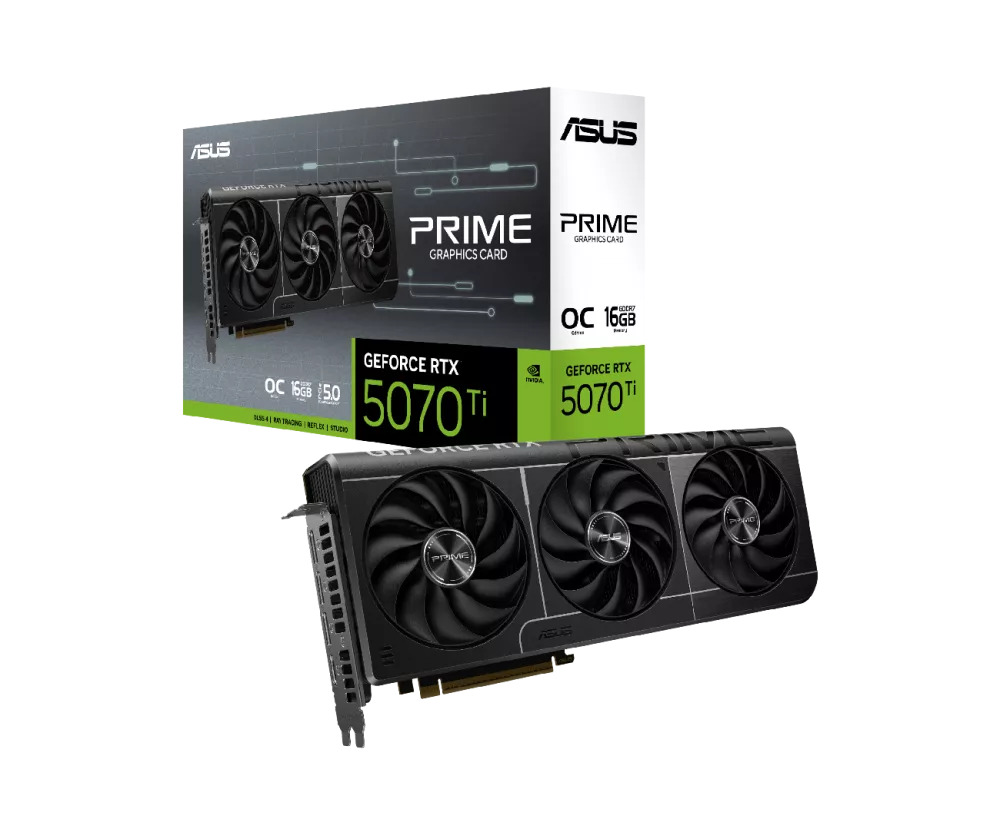 ASUS PRIME RTX 5070Ti 16GB GDDR7 OC Edition 90YV0MF0-M0NA00 - Image 1
