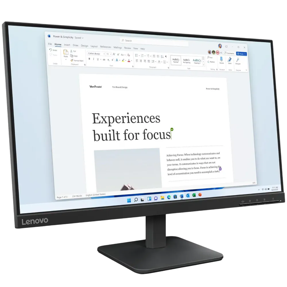 Monitor Lenovo L24-4e 68C2KAC1EU thumbnail 2